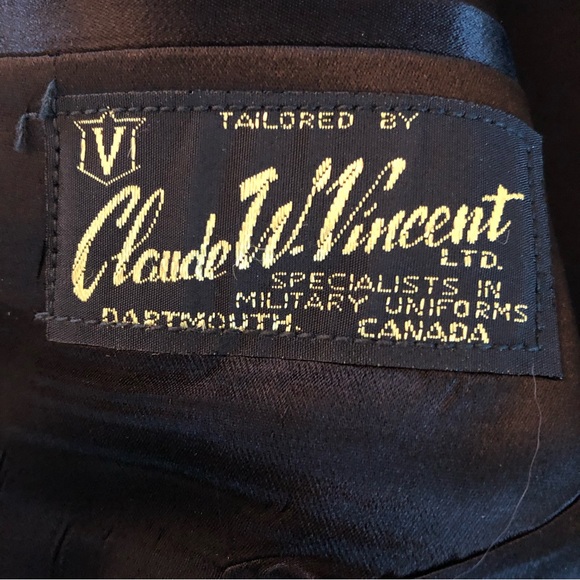 Vintage Canadian Black Wool Military Jacket - Chest 40 - Unisex -Short Tuxedo - Picture 4 of 14